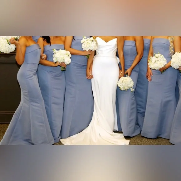 Amsale Jaylin Dusk Strapless Dress - Picture 4 of 4